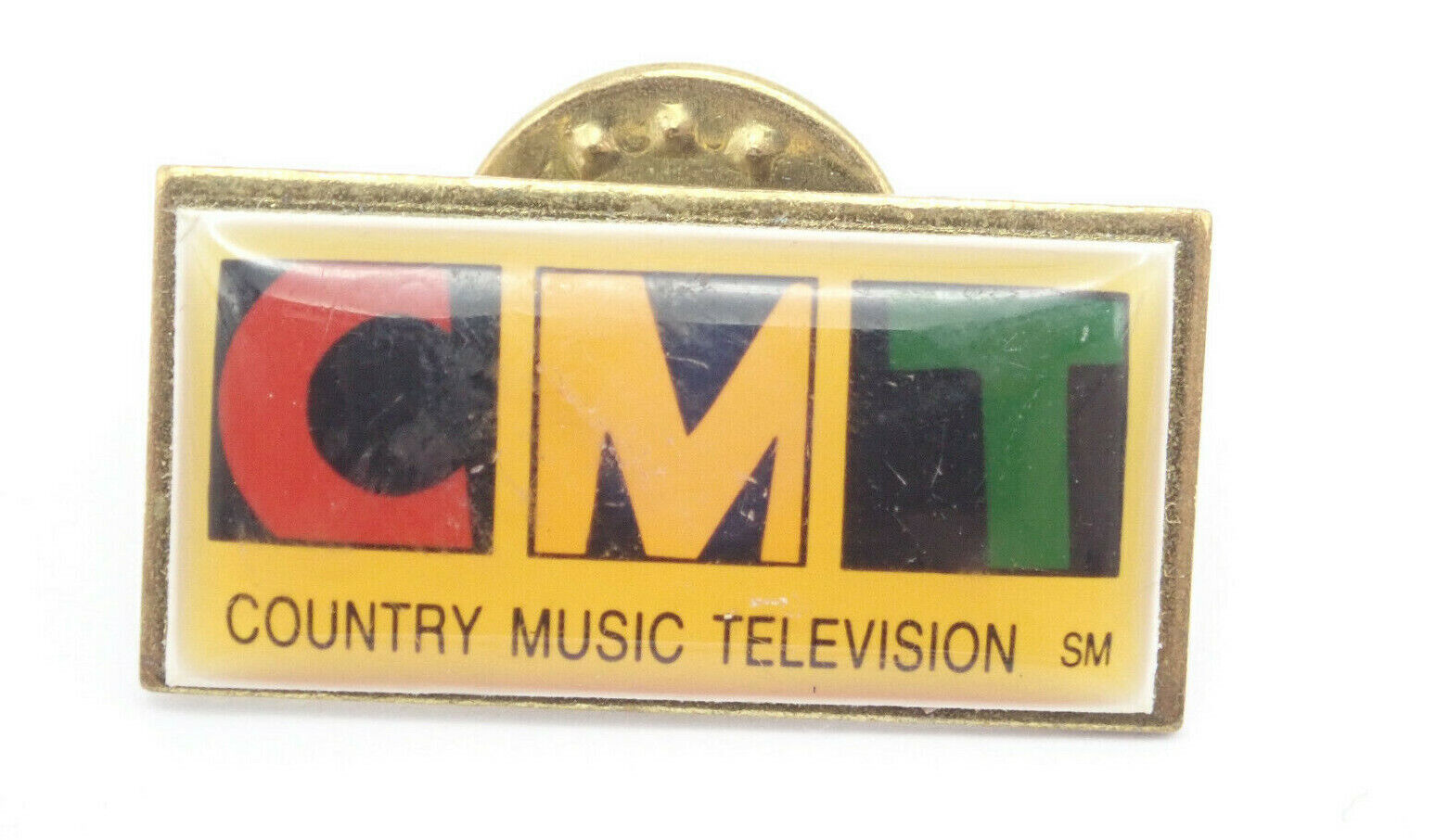 CMT Country Music Television Logo Vintage Lapel Pin