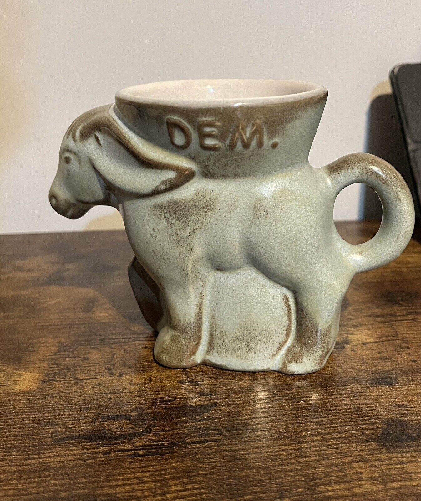 Frankoma Pottery Elephant 1978 Democrat Political. Coffee Mug Or Planter.