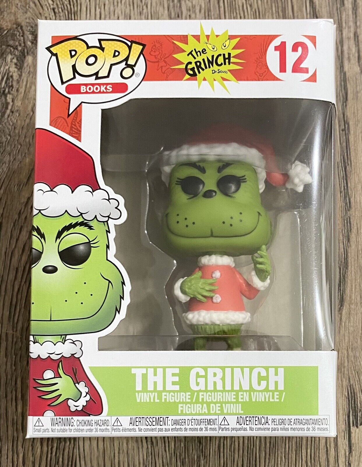 Funko Pop Books - How The Grinch Stole Christmas: The Grinch #12 Vaulted