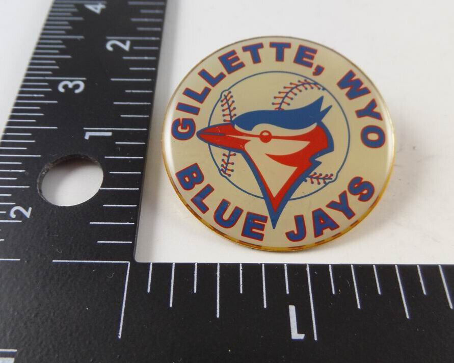 Vintage Gillette, Wyo BLUE JAYS Baseball / Softball Pinback