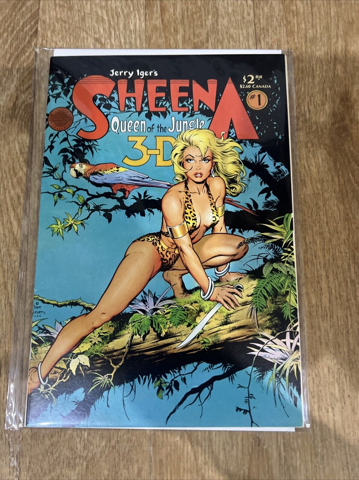 SHEENA QUEEN of the JUNGLE 3-D # 1 BLACKTHORNE PUBLISHING May 1985 DAVE STEVENS