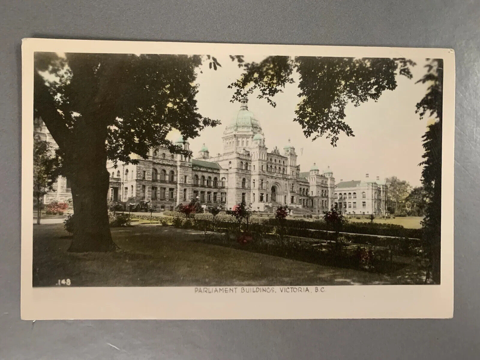 Vintage 1910s 1920s Parliament Buildings Victoria British Columbia Postcard Vtg