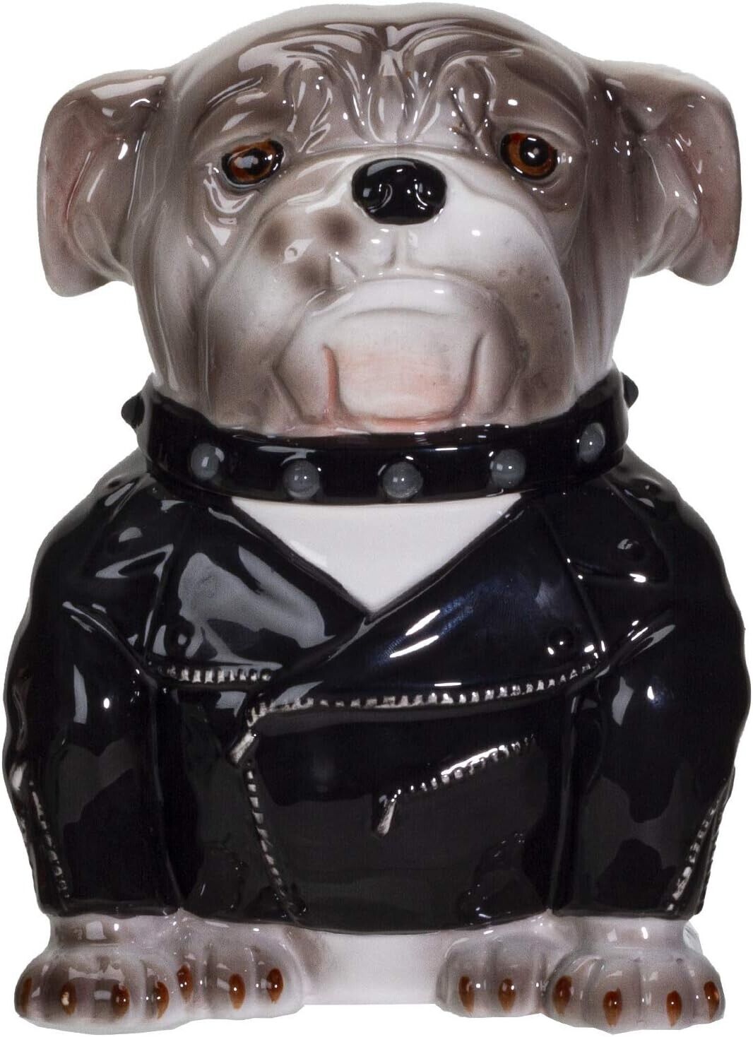 Pacific Giftware Rocker Bulldog Ceramic Cookie Jar # 13578