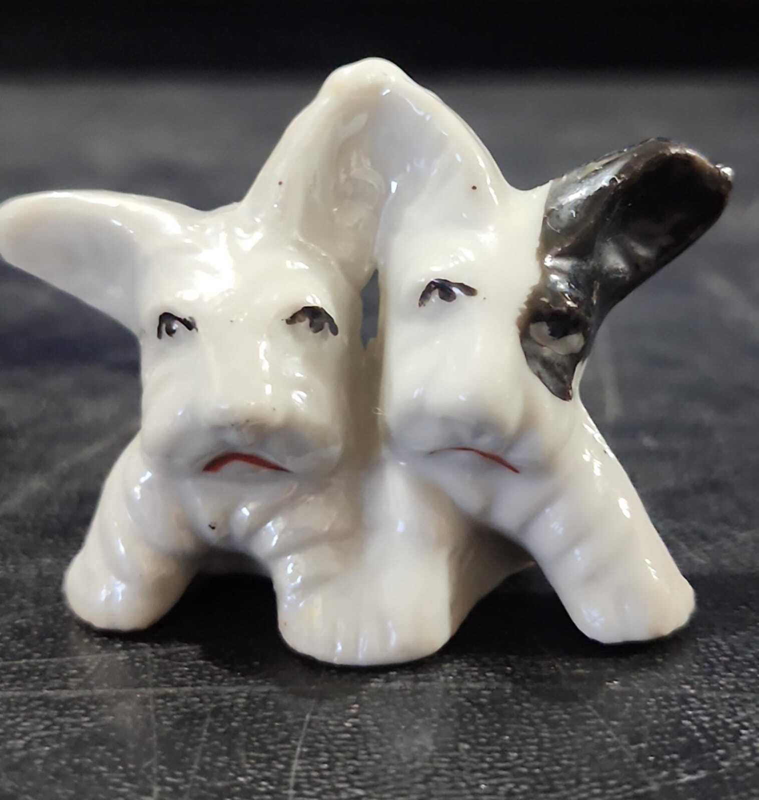 VINTAGE  Scotty Dogs Ceramic Figurine Japan 1-1/2\