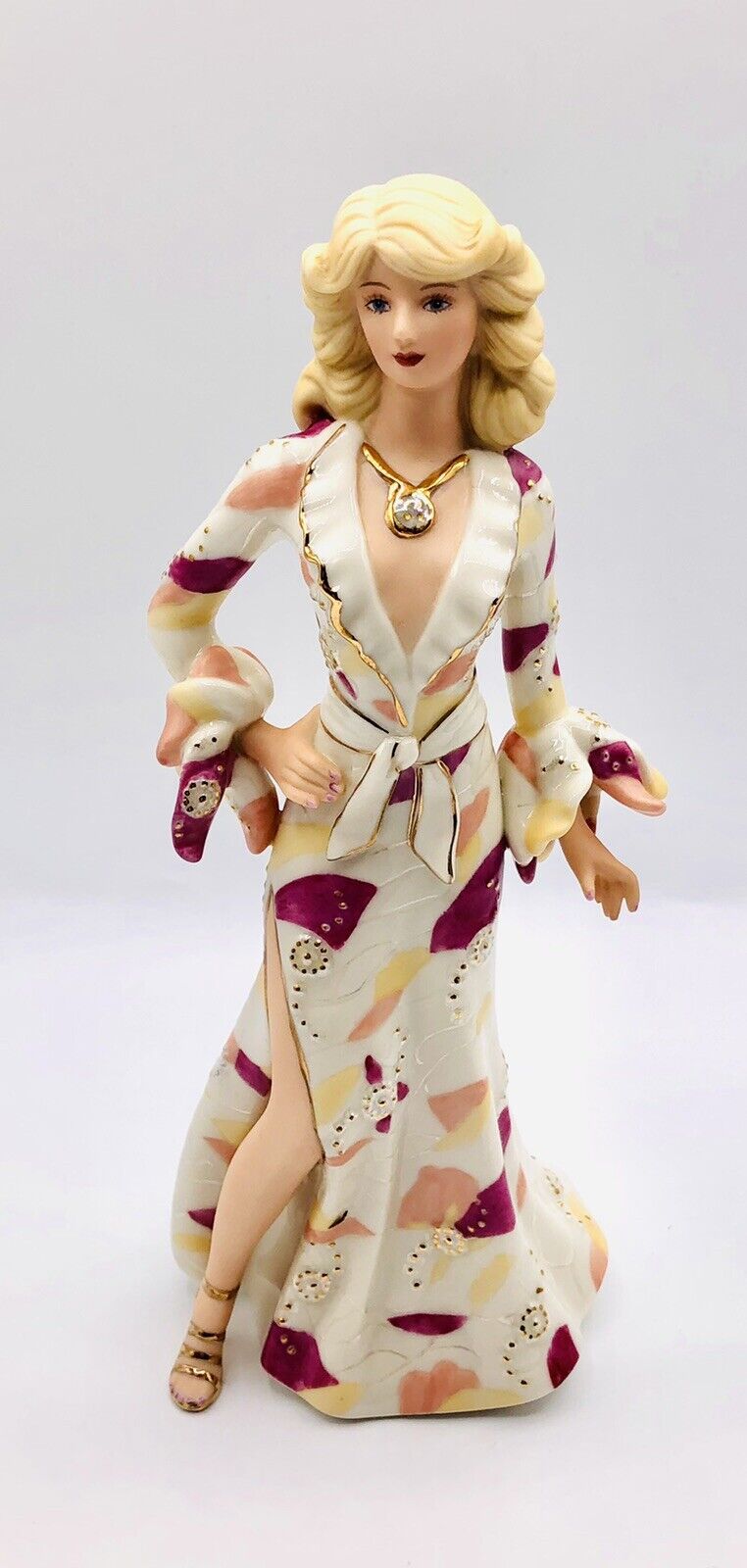 Lenox Disco Darling Fashion Porcelain Figurine 1970\'s Fashion of The Decades 8\
