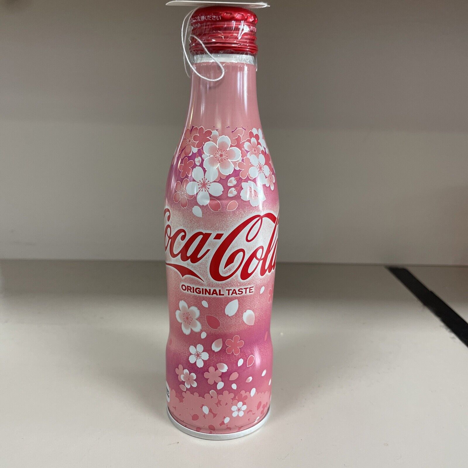 Japanese coca cola 2019 Sakura aluminum bottle- Brand New