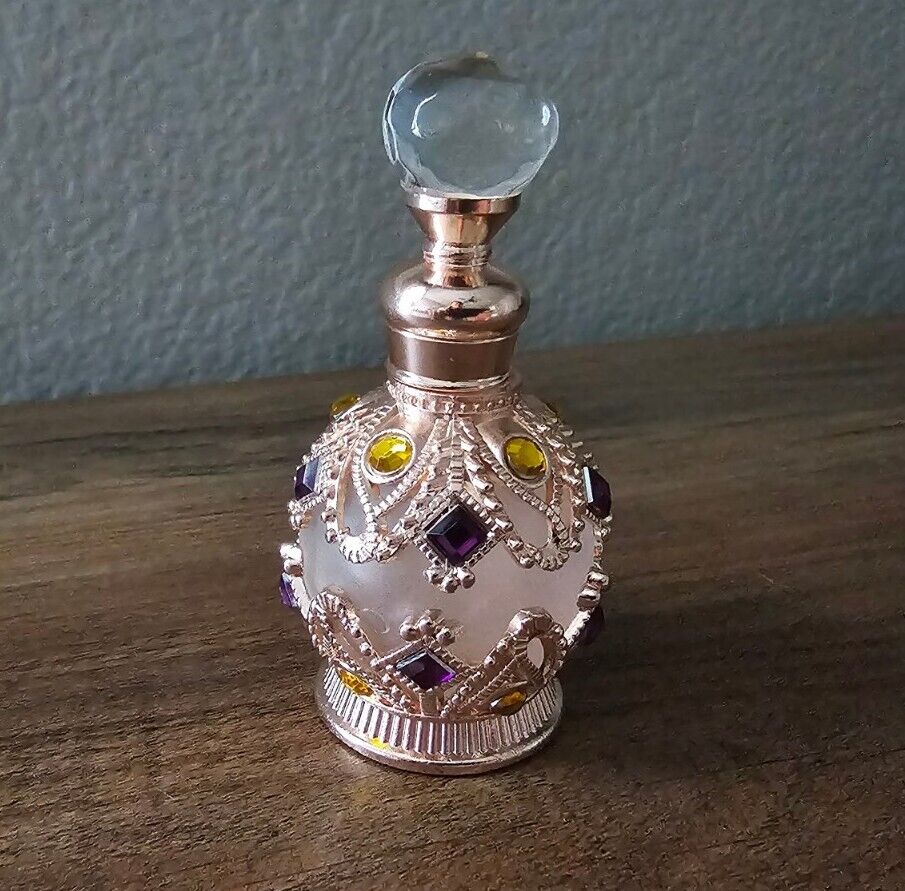 15 ML - Vintage Glass Perfume Bottle Rose Gold