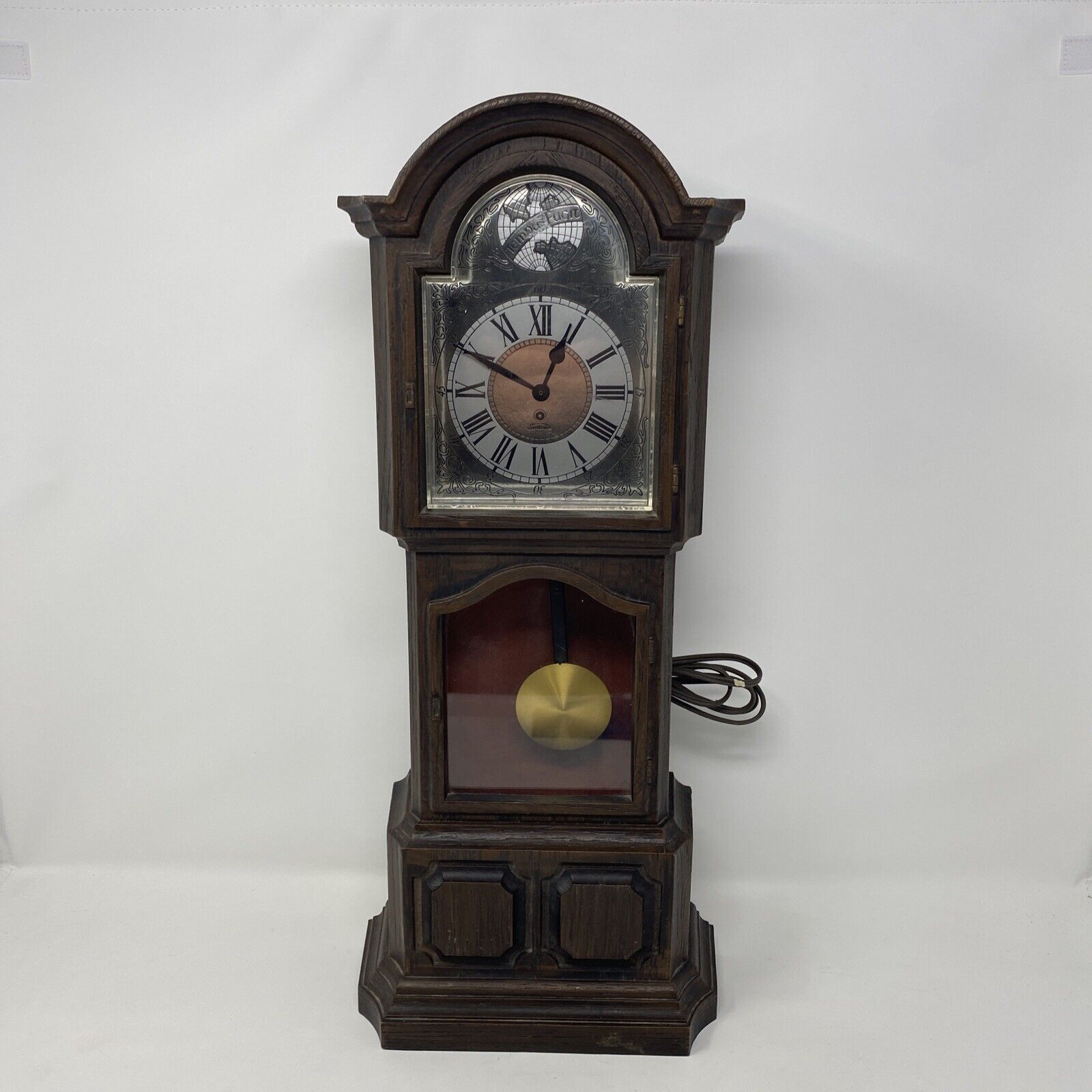 Vintage Vermont II Sunbeam Mini Grandfather Clock. Tested and Working