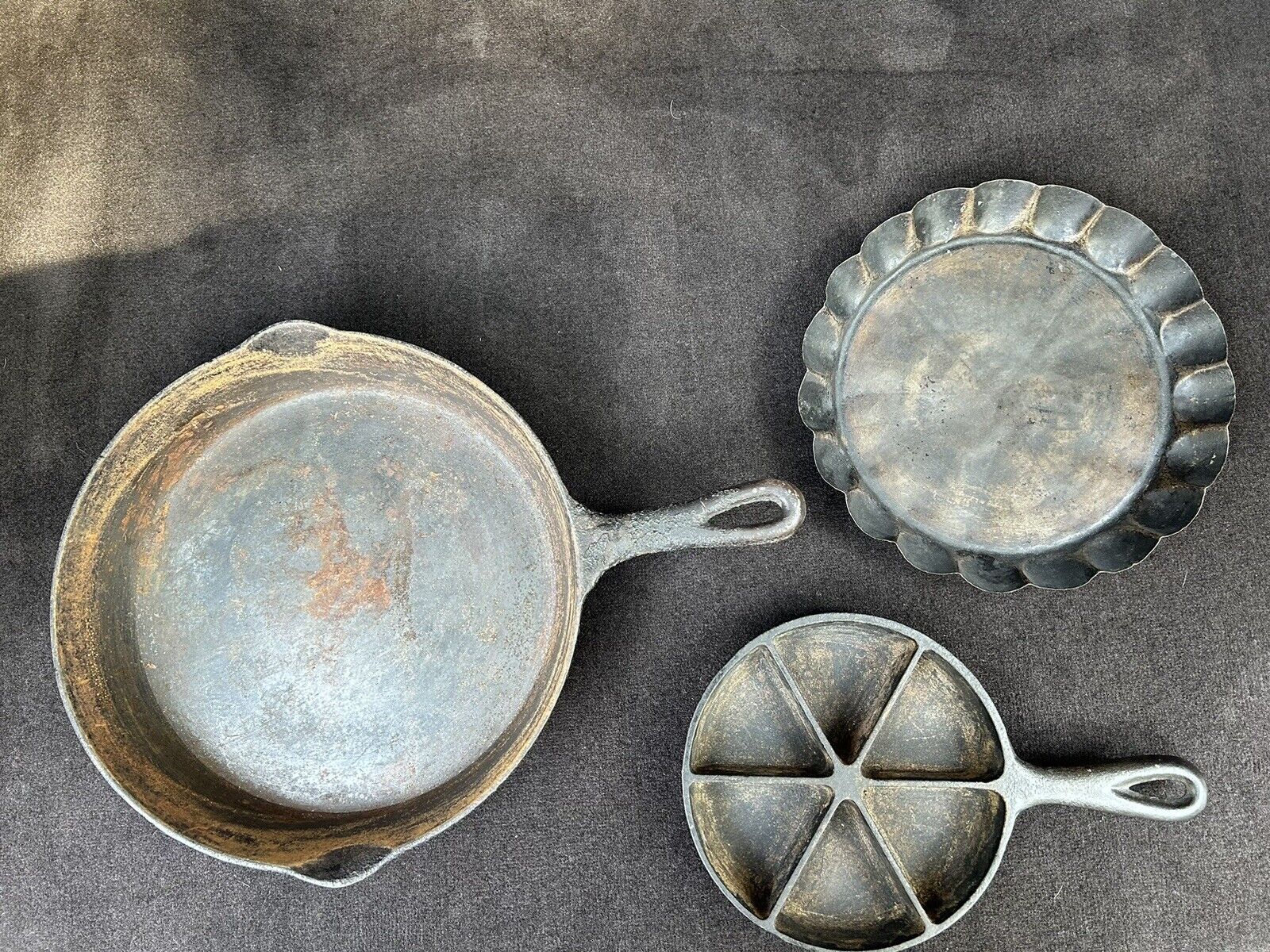 Vintage antique cast iron cookware