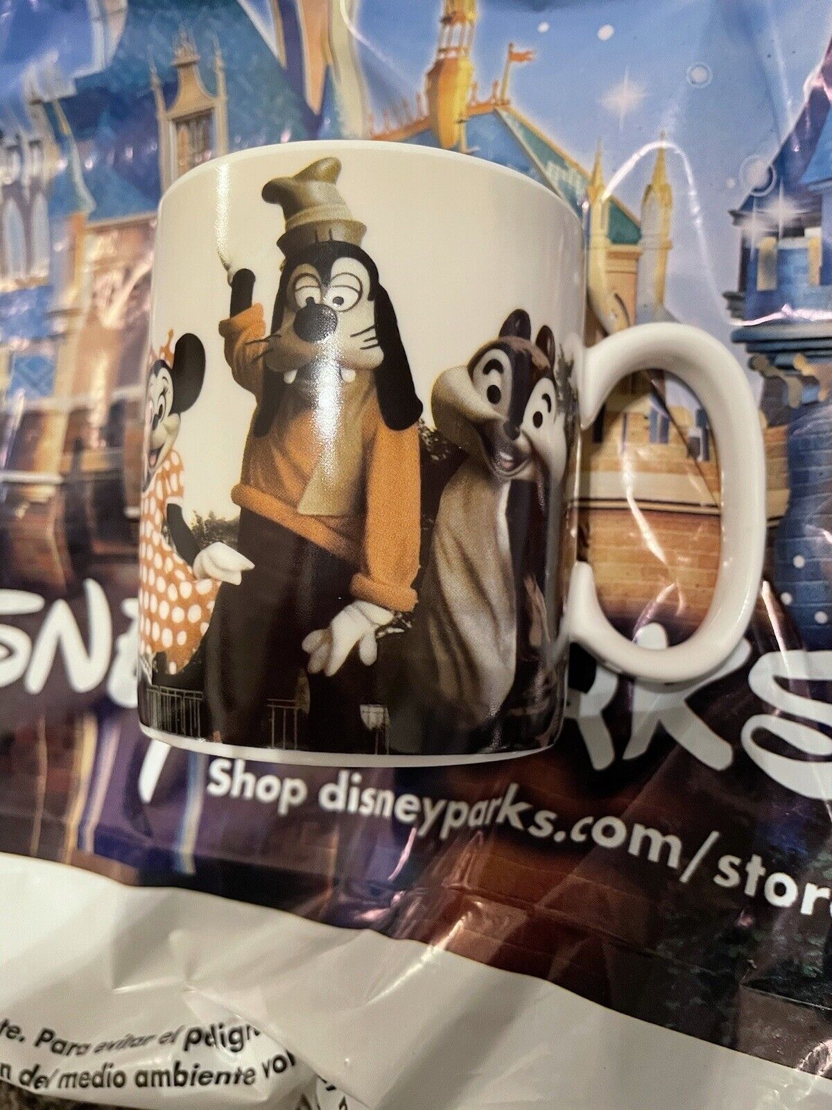 Rare Used Authentic Disney Parks Mickey & The Gang Mug