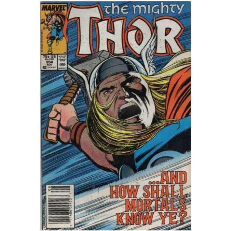 Thor (1966 series) #394 Newsstand in Very Fine condition. Marvel comics [z/