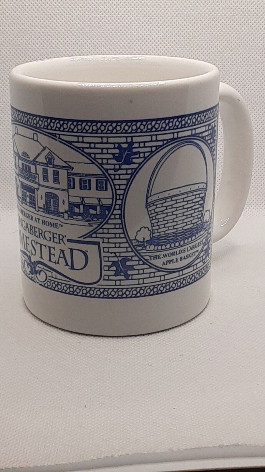 Longaberger At Home Homestead  Mug Features Crawford Barn And Basket