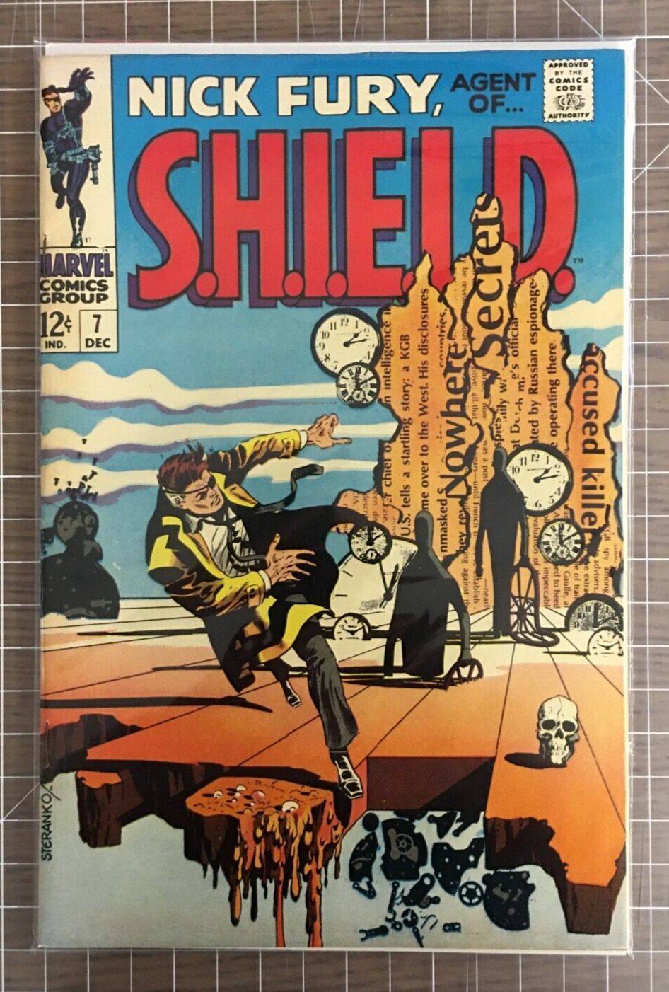 Nick Fury, Agent of SHIELD #7 Steranko Cover - Marvel Comic (1968) 5-6