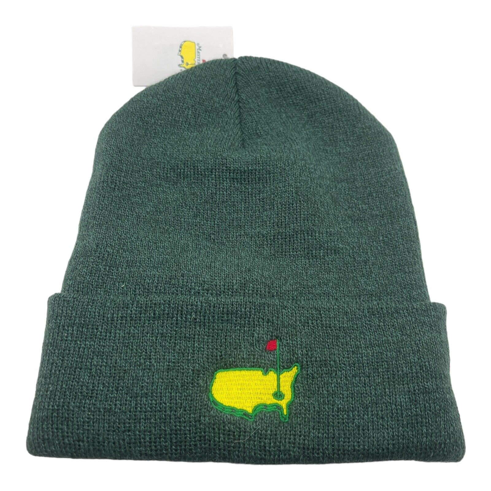 New 2024 Masters Green Cold Weather Beanie Masters Logo Iconic Augusta National