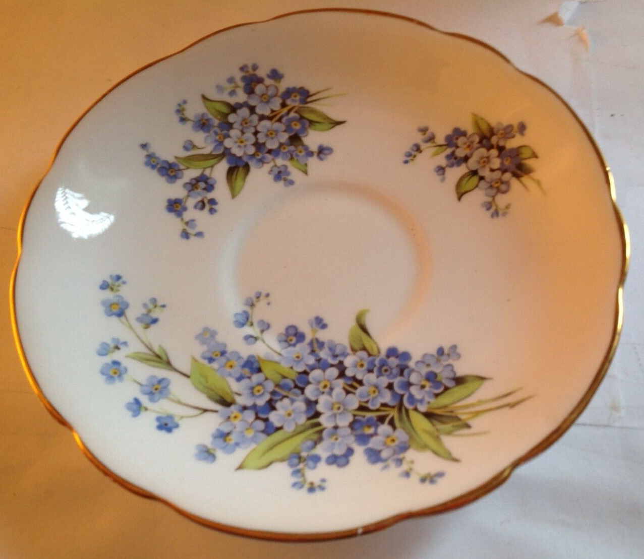  Regency Blue Forget Me Not Flowers Tea Cup - Saucer Only 