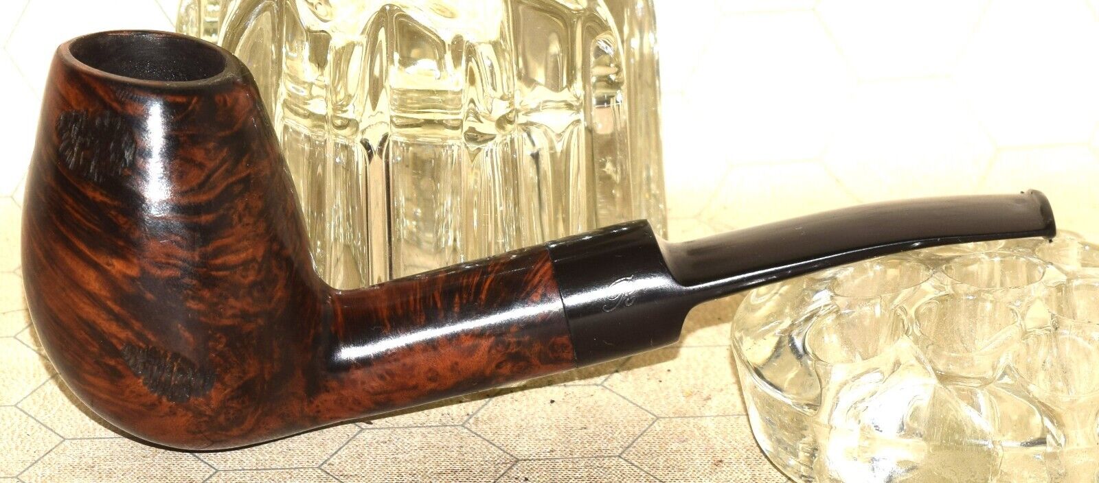 REFBJERG HAND-CARVED MADE IN DENMARK SECOND 9mm Tobacco Pipe #C033