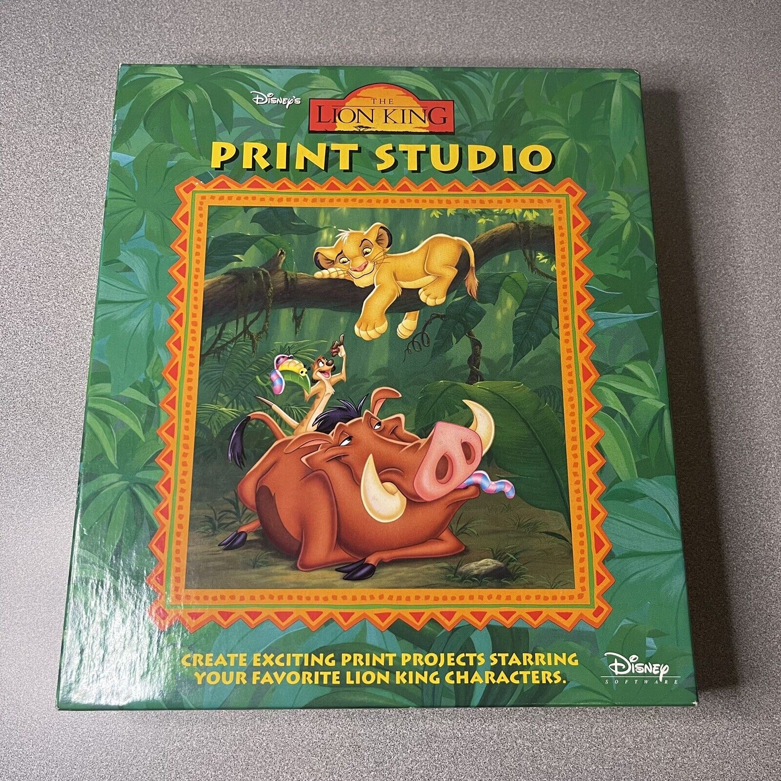 Vintage 1994 Disney The Lion King Print Studio MINT