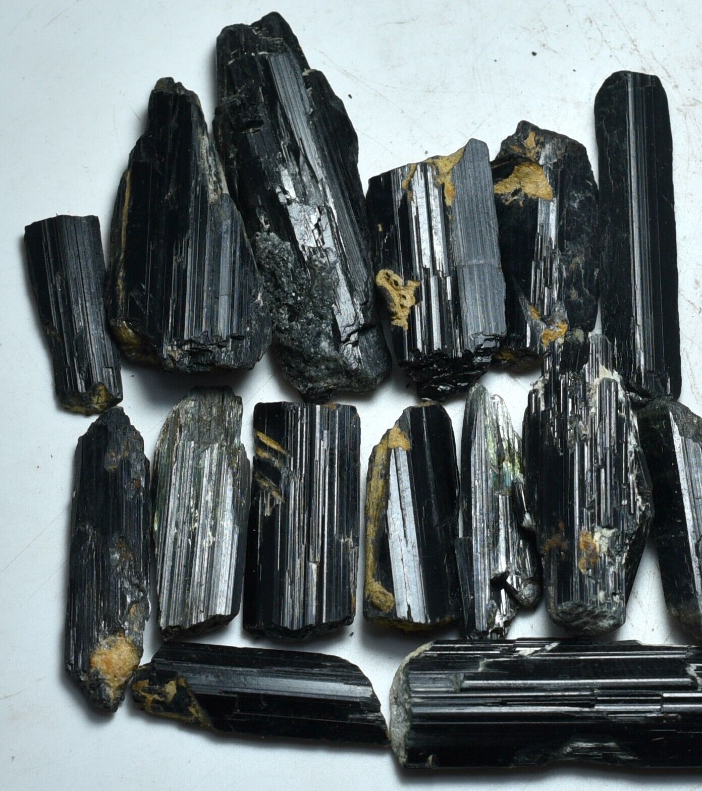 116 GRM Ultra Rare Full Terminated Natural Faceted Rough AEGIRINE Crystals Lot