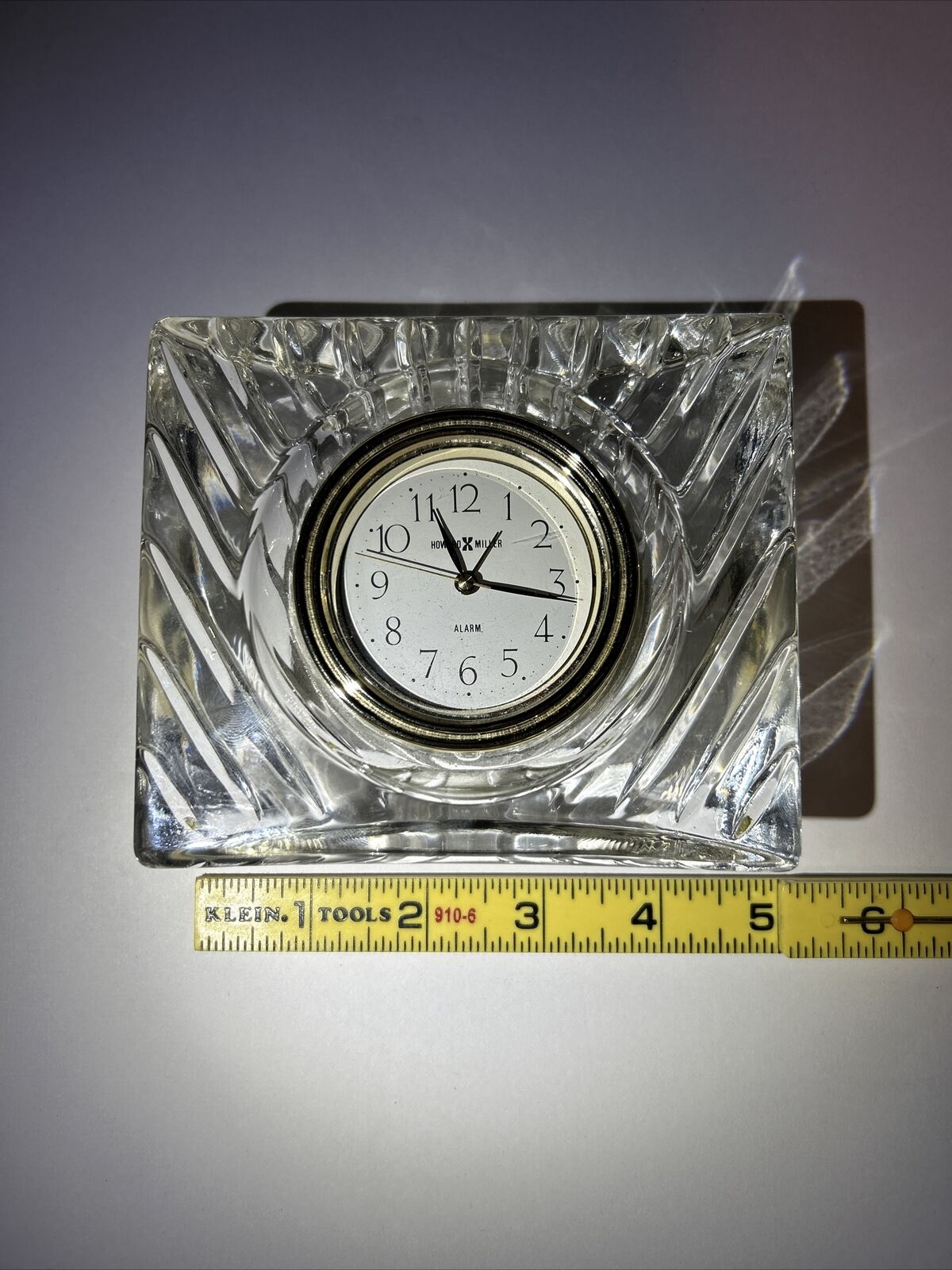 Howard Miller Crystal Clock - Made in Japan - Not Ticking
