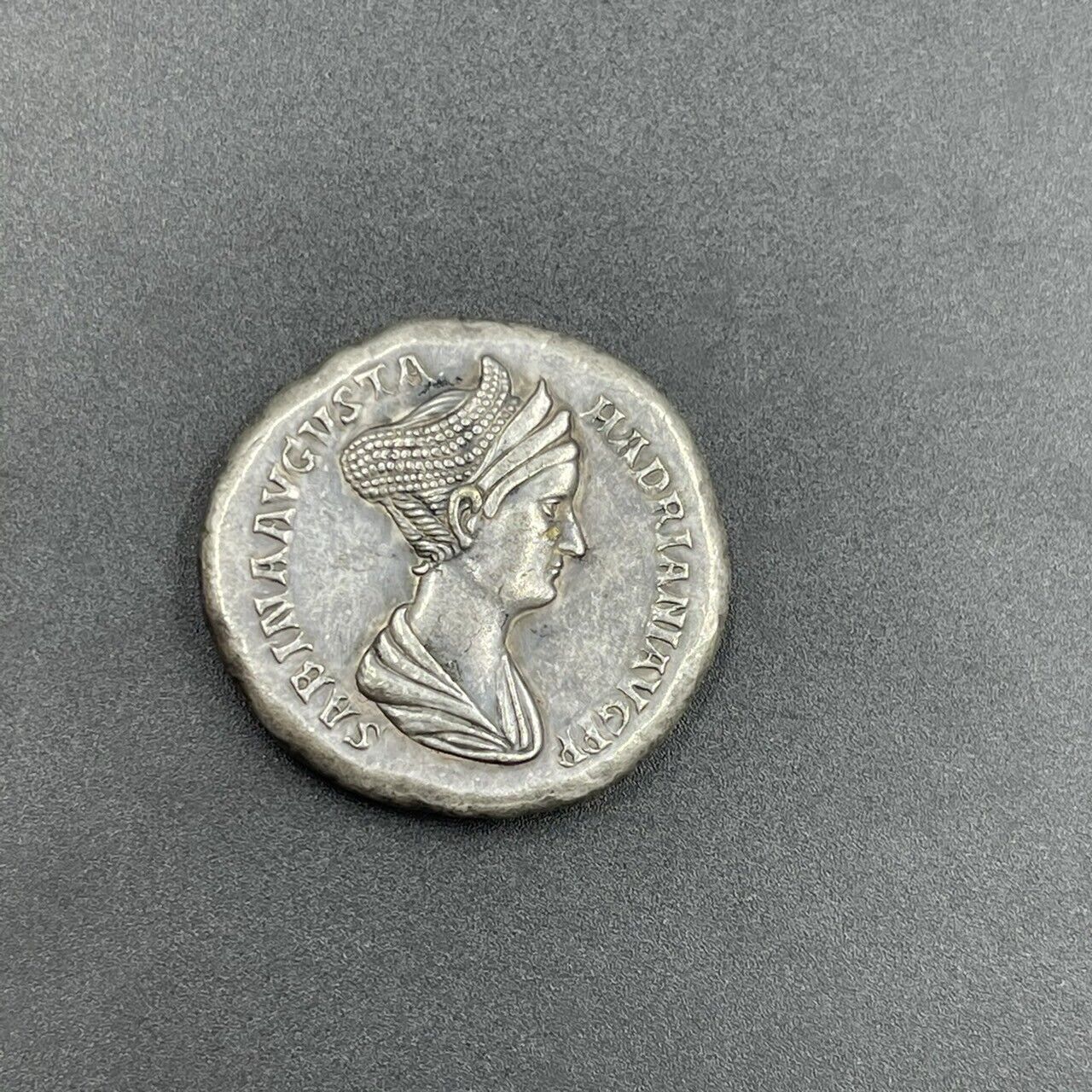 Immaculate rare ancient Roman Queen face unique coin Intaglio #315