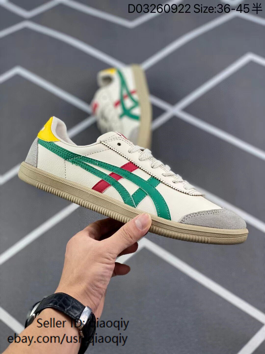 NEW Onitsuka Tiger MEXICO Birch/Green Sneakers Unisex Retro Shoes 1183C095-200