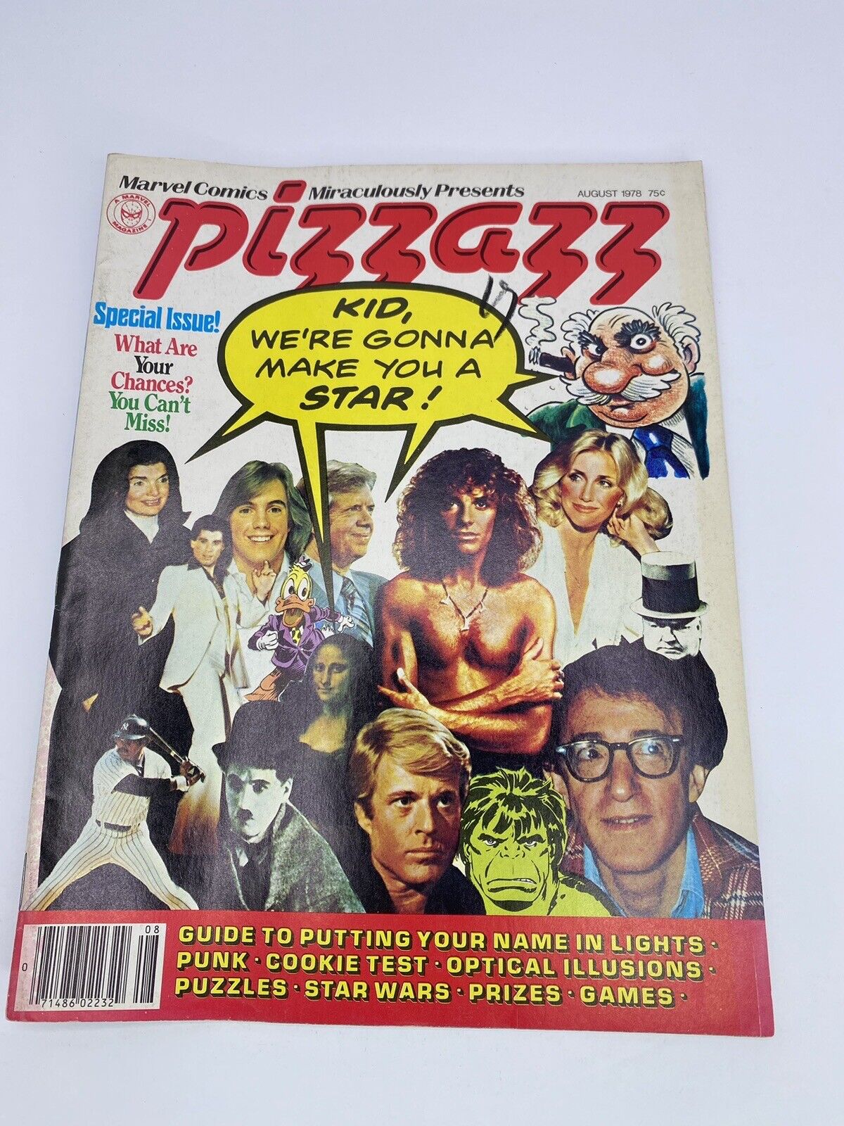 Pizzazz # 11 Marvel Magazine August 1978 Hulk - Make You A Star