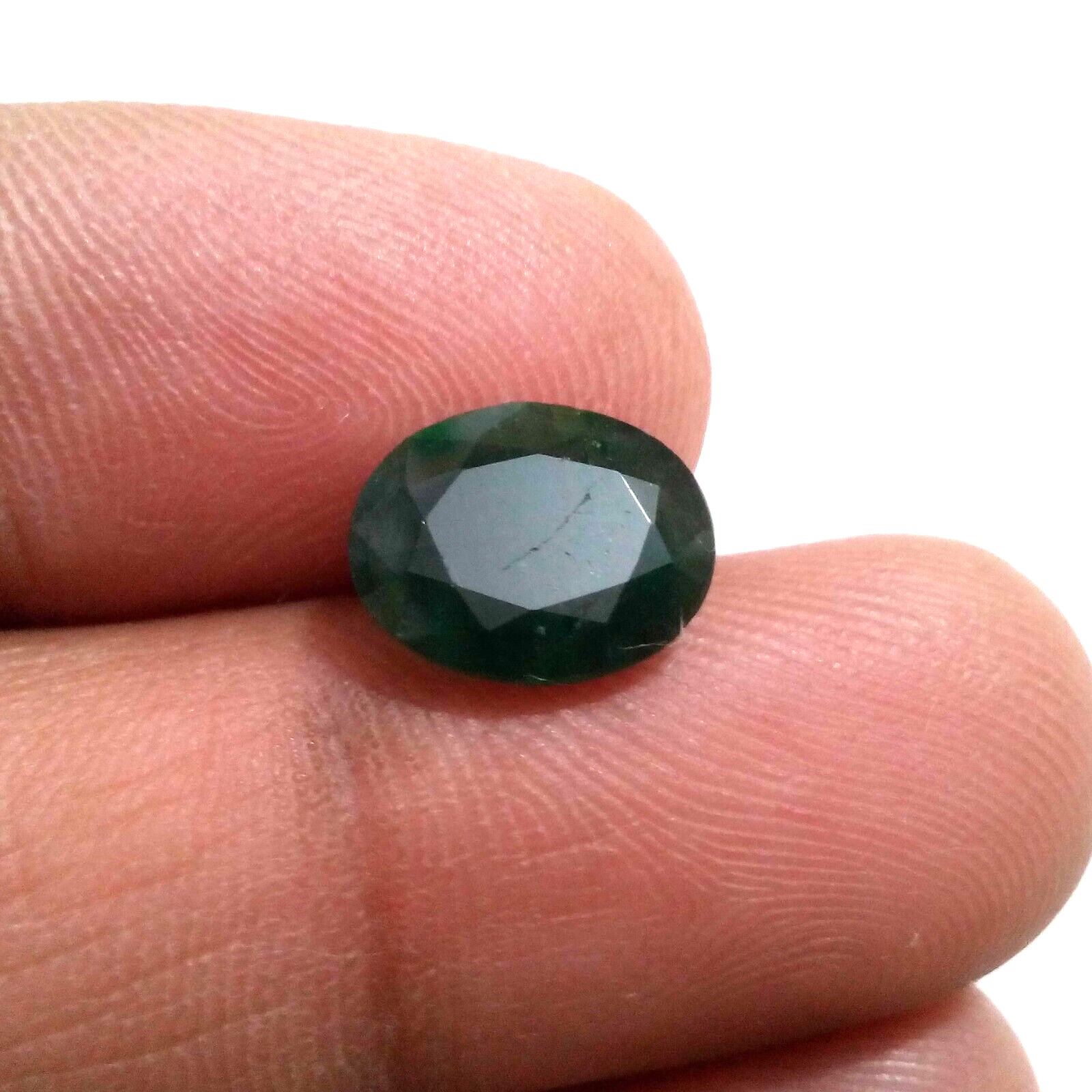 Attractive Zambian Emerald Oval Shape 3 Crt Unique Green Faceted Loose Gemstone
