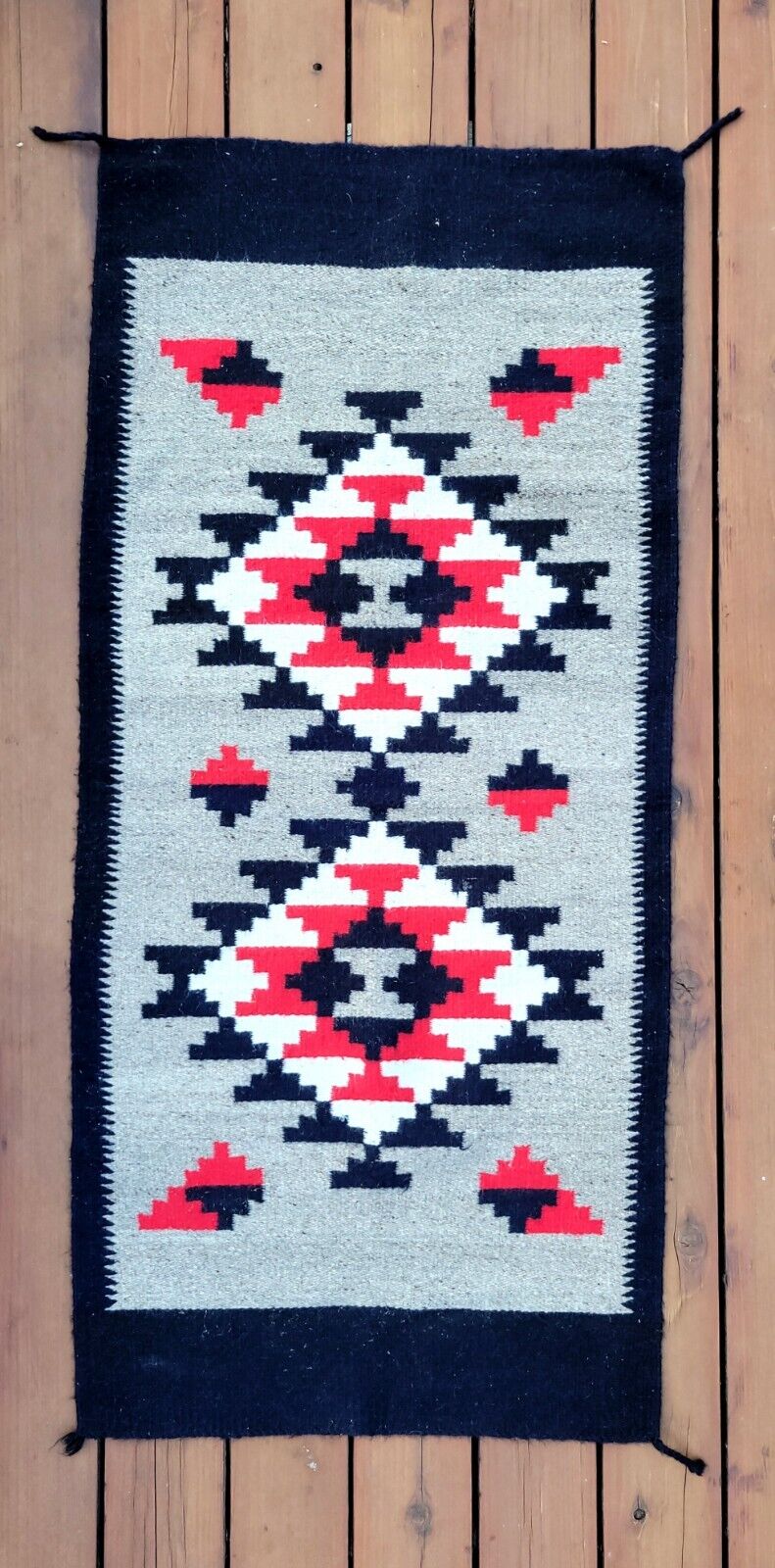 Vintage Southwest Mexican Navajo Style Rug  Wall Hanging Tapestry 60\