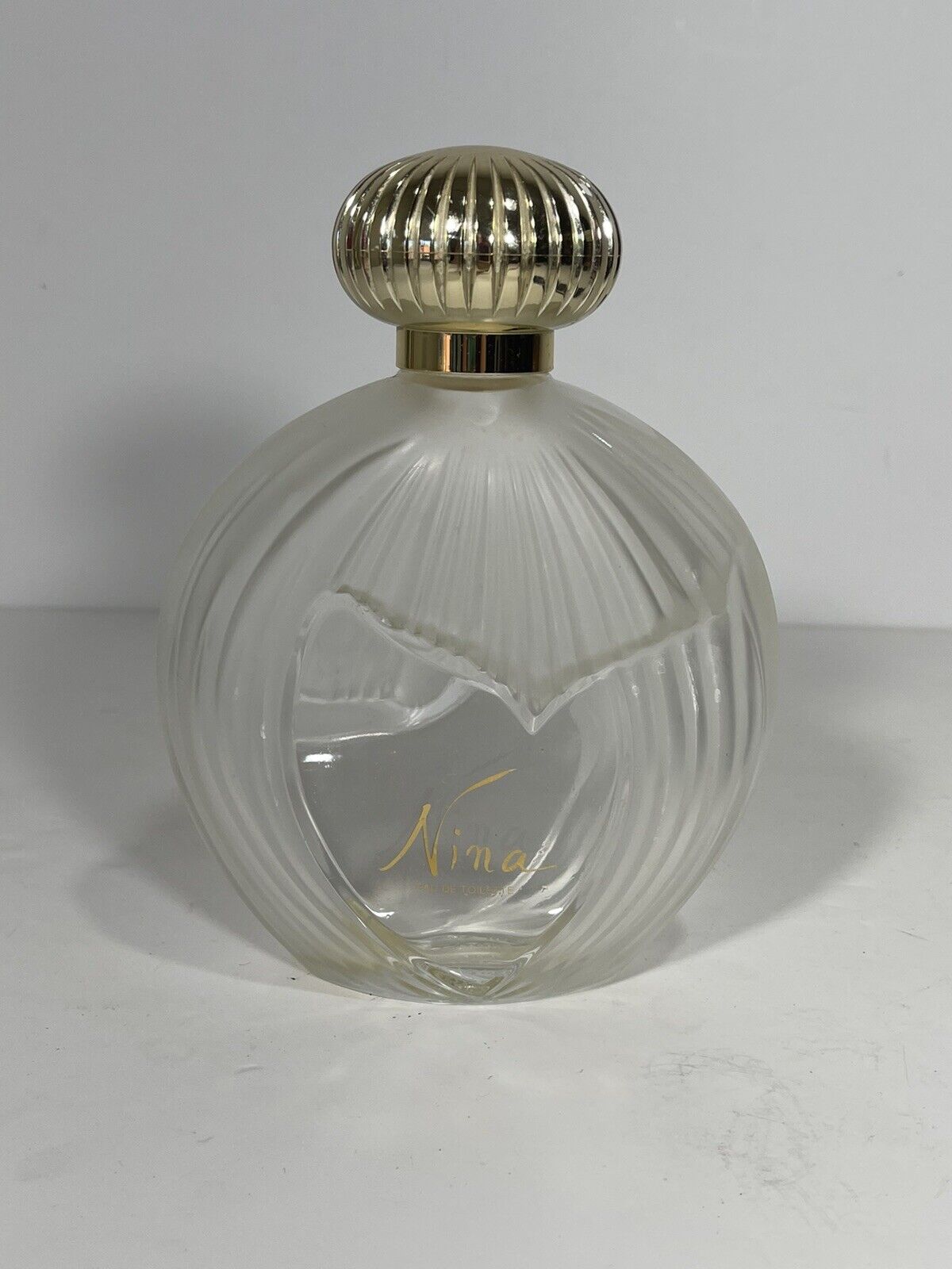 Lalique GIANT Perfume Bottle Nina By Nina Ricci 420ml Made France Frosted RARE