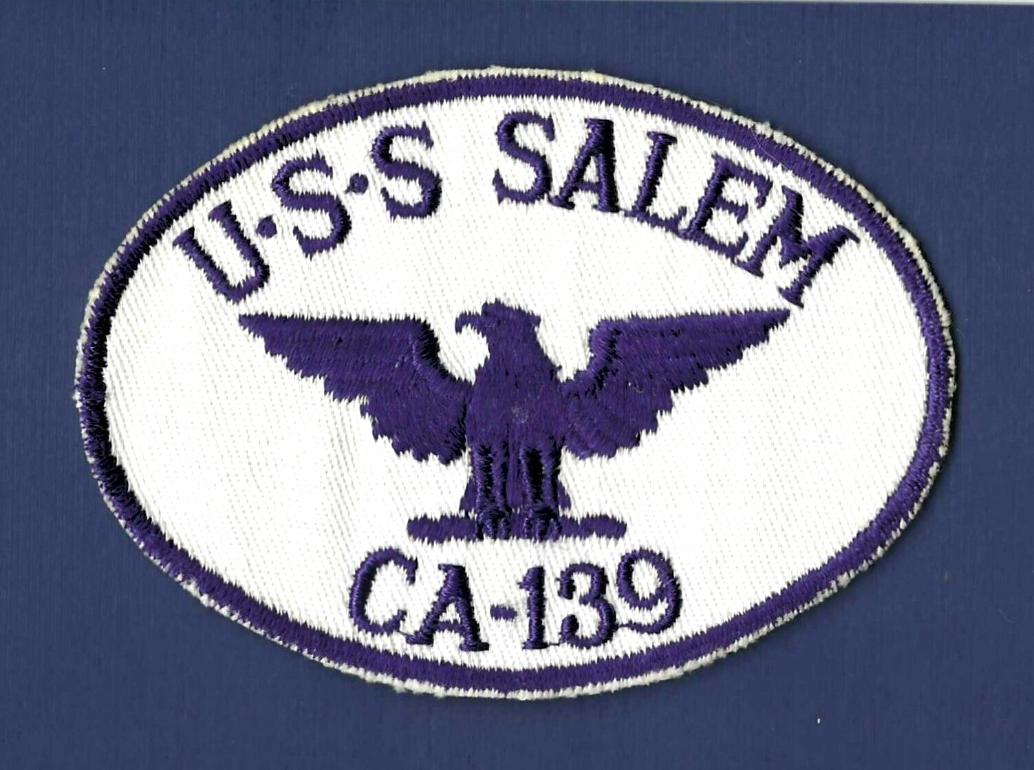 USS SALEM CA-139 Heavy Cruiser Ship\'s Crest Patch