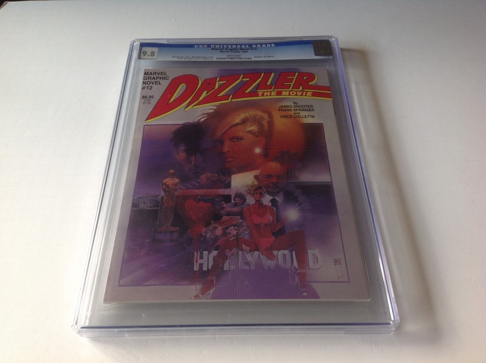 MARVEL GRAPHIC NOVEL 12 CGC 9.8 WHITE PAGES DAZZLER THE MOVIE MARVEL COMIC LOT 1