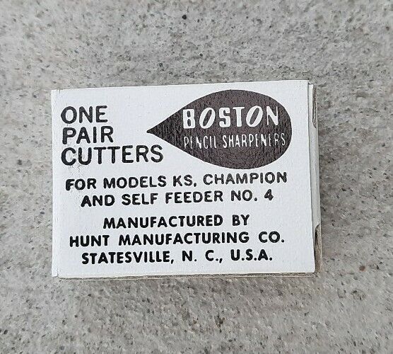 Vintage ( New ) Boston Cutters Pencil Sharpener Model KS Champion Self Feeder #4