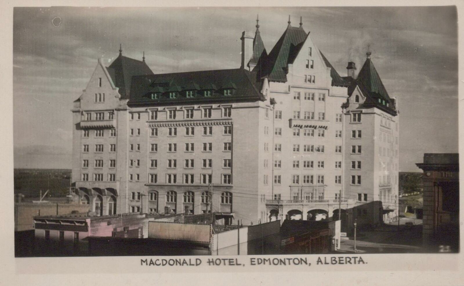 RPPC Postcard Macdonald Hotel Edmonton Alberta Canada 