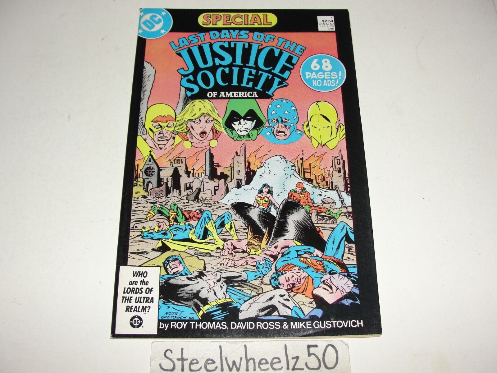 Last Days Of The Justice Society Of America #1 Comic DC 1986 JSA Special Thomas