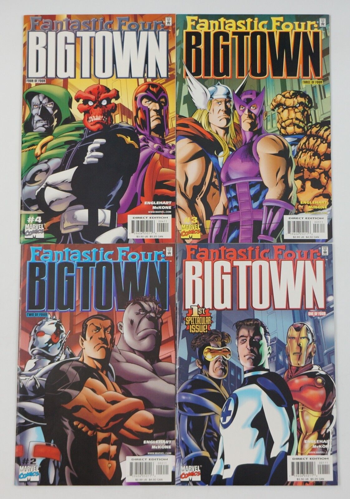 Fantastic Four: Big Town #1-4 VF/NM complete series Steve Englehart Mike McKone