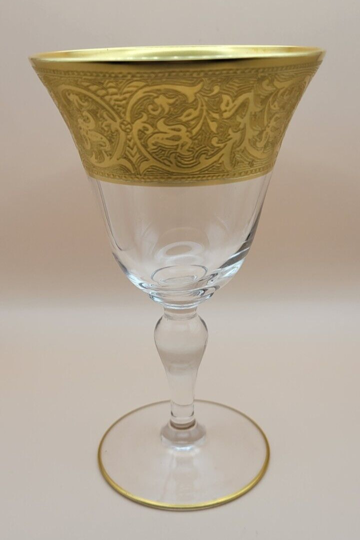 Glastonbury - Lotus Georgian Gold Wine Glass