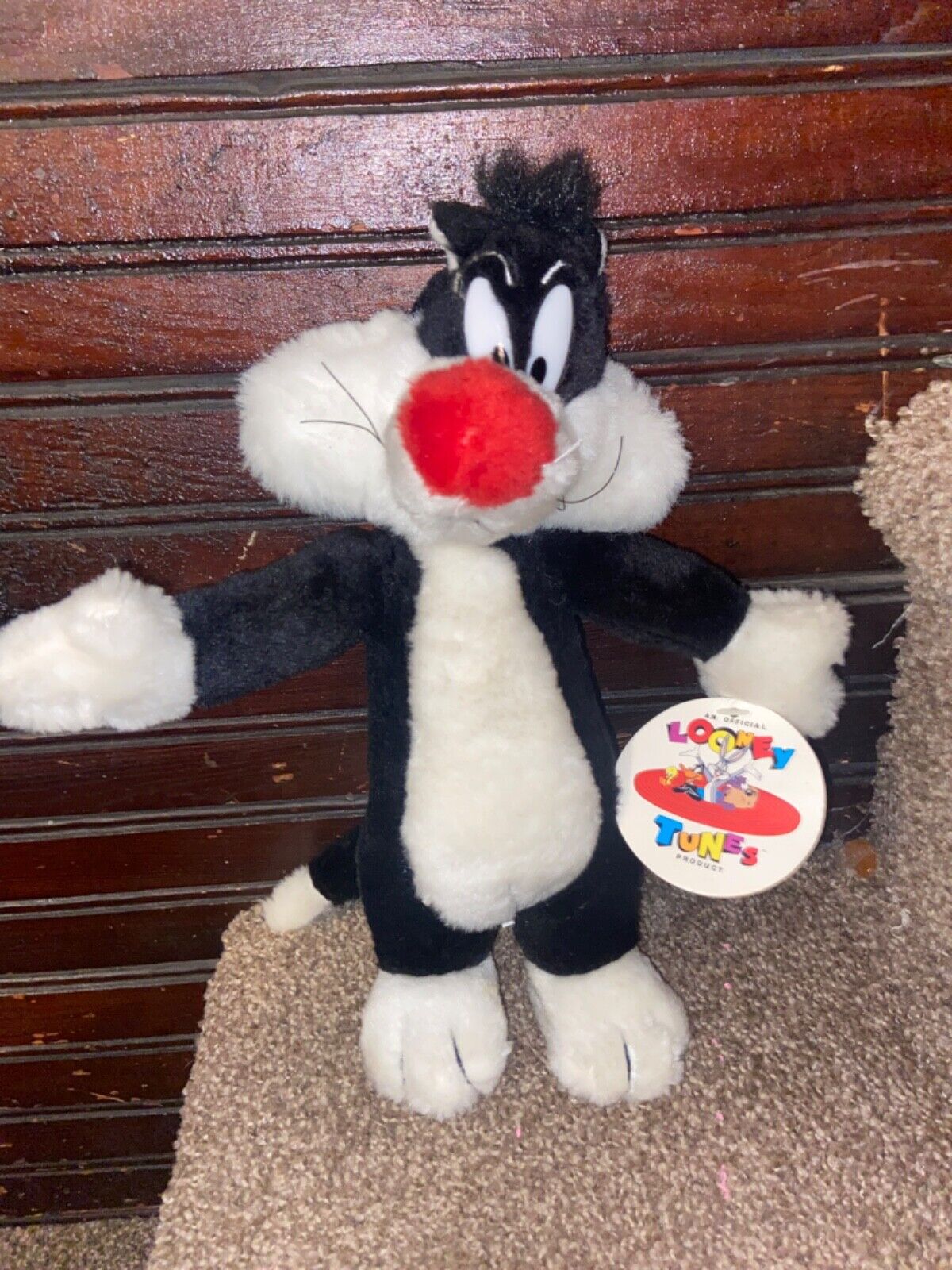 Vintage Sylvester The Cat 1995 Warner Brothers Looney Tunes 10” Plush - Lc