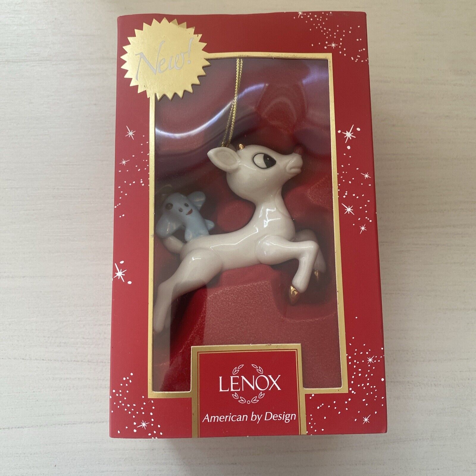 Lenox Rudolph Reindeer Figurine 2017 Ornament Misfit Toy Plane Lift Off