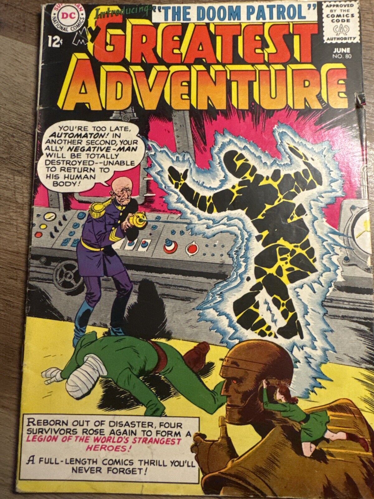 My Greatest Adventure #80 1963 Origin & 1st App of The Doom Patrol 3.5 Not CGC