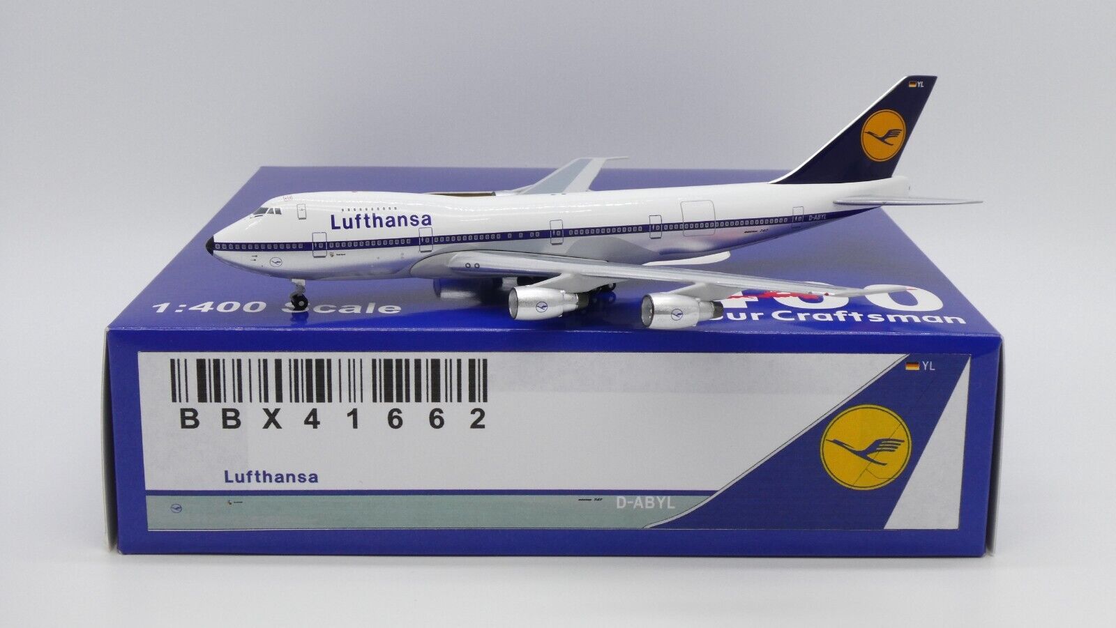 Lufthansa B747-200 Reg: D-ABYL 1:400 Aeroclassics Diecast BBX41662 (E)