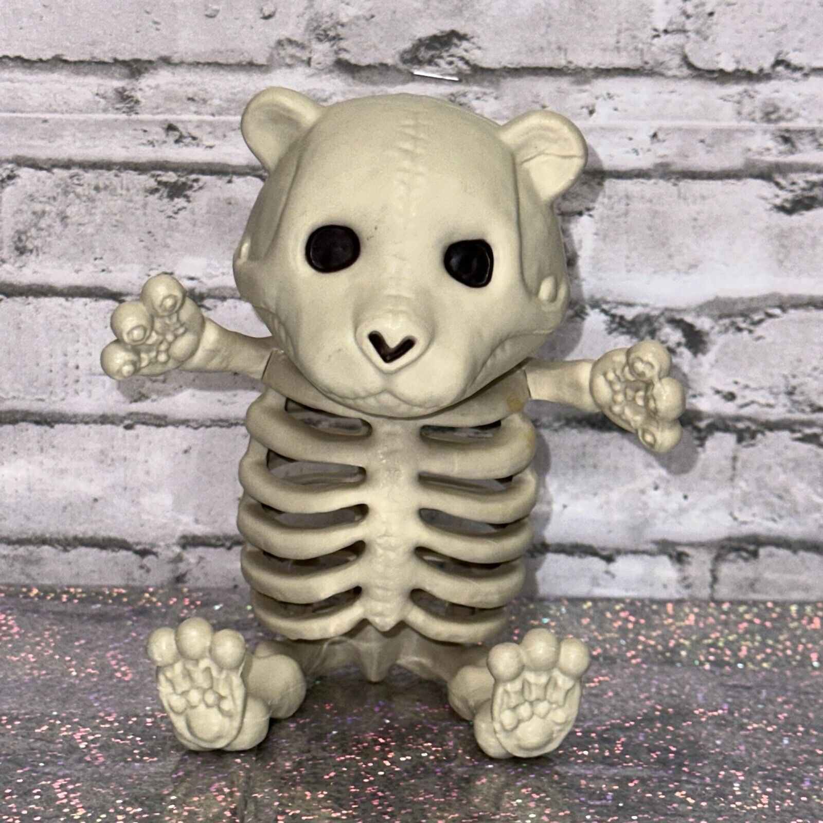 Crazy Bonez Teddy Bonez Skeleton Figurine 5 Inch Figure Halloween Decor
