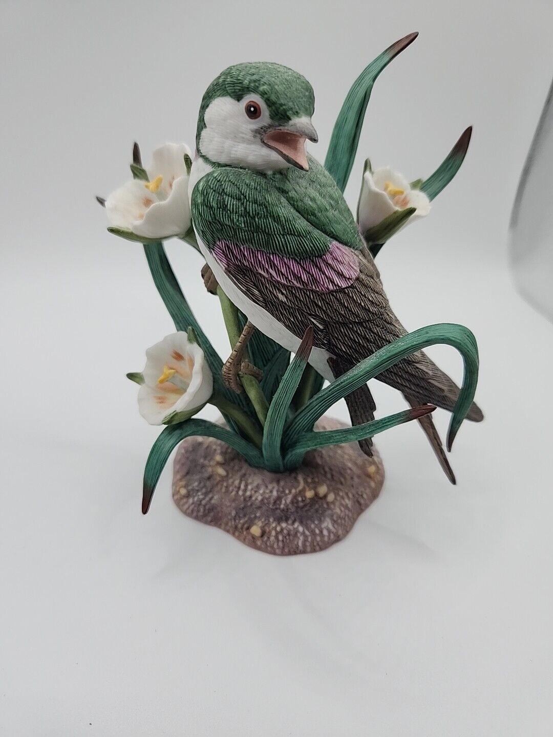 LENOX 2002 Violet Green Swallow-Fine Porcelain- CIB- GARDEN BIRD COLLECTION
