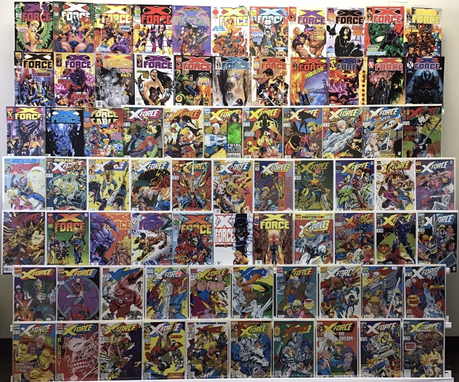 Marvel Comics X-Force Comic Book Lot Of 75
