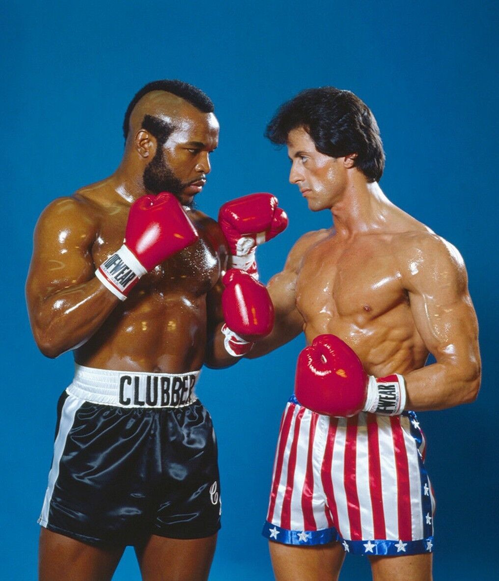 SYLVESTER STALLONE MR. T ROCKY III Balboa Boxing Movie Picture Photo 4\