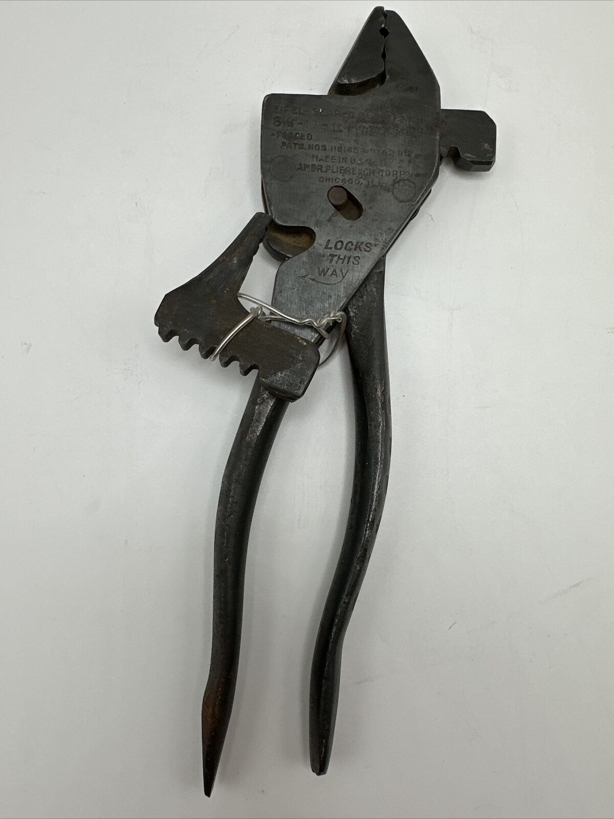 Vintage Eiffel Geared Plierench Plier Wrench 9 inch