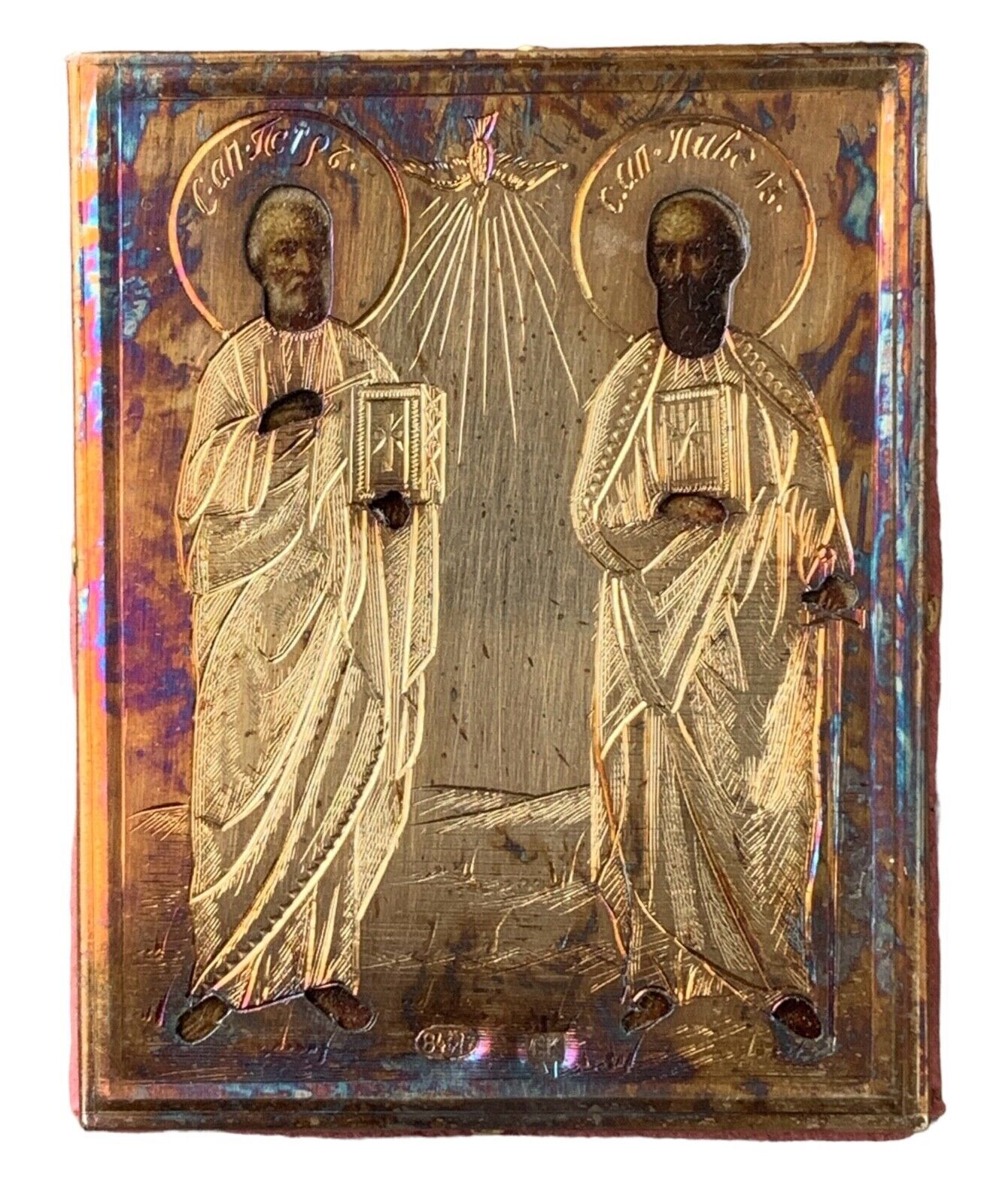 Icon Peter and Paul Silver