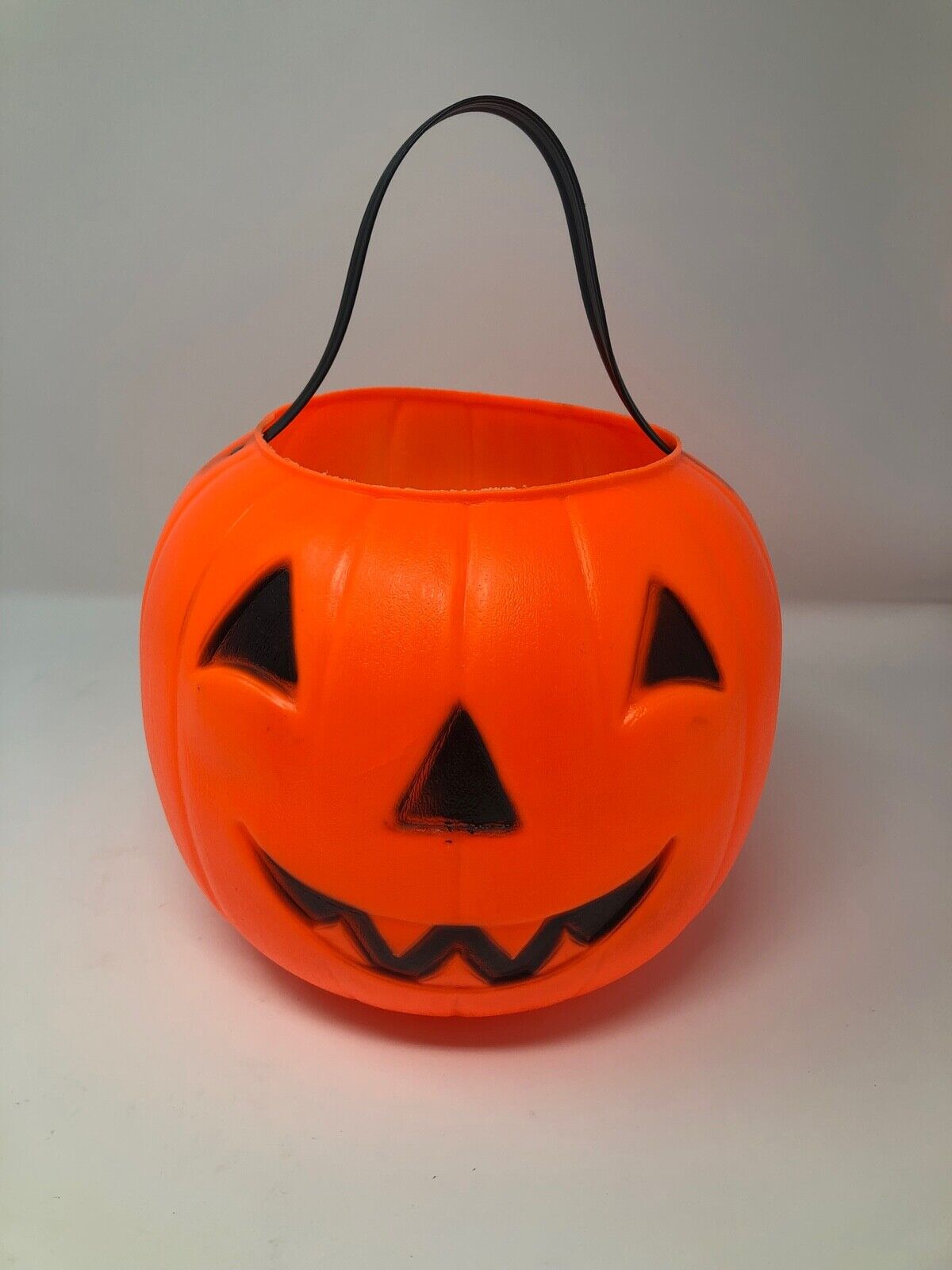 Vintage 1980 Empire Blow Mold Halloween Jack-O-Lantern Candy Bucket/Pail