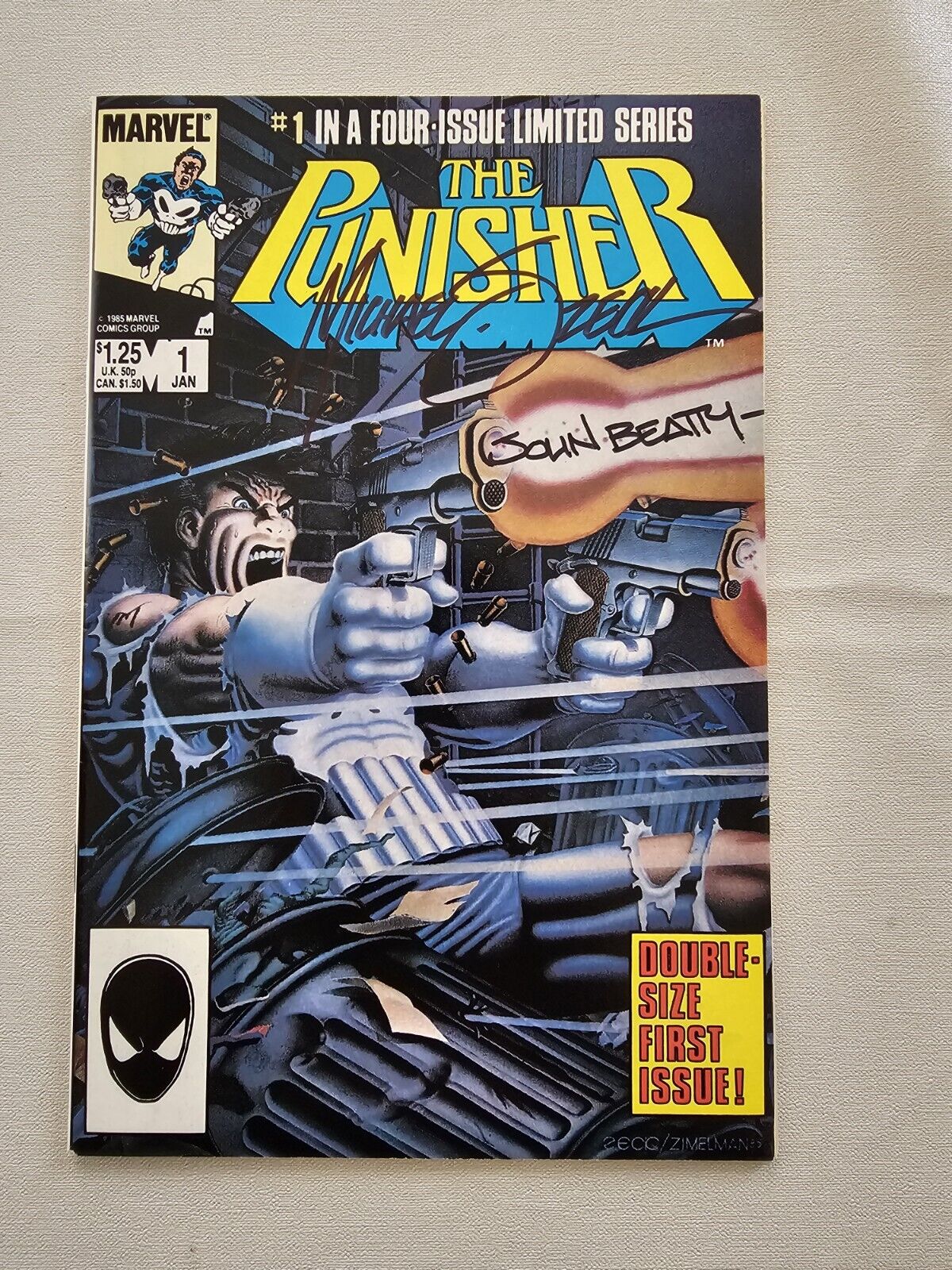 Punisher Limited Series #1 (1986)  1st Solo SIGNED By Zeck And Beatty