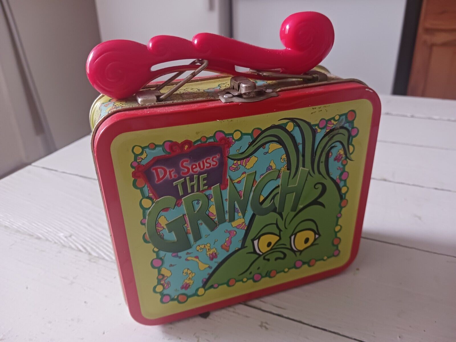 Vintage 2001 How The Grinch Stole Christmas Metal Lunch Box