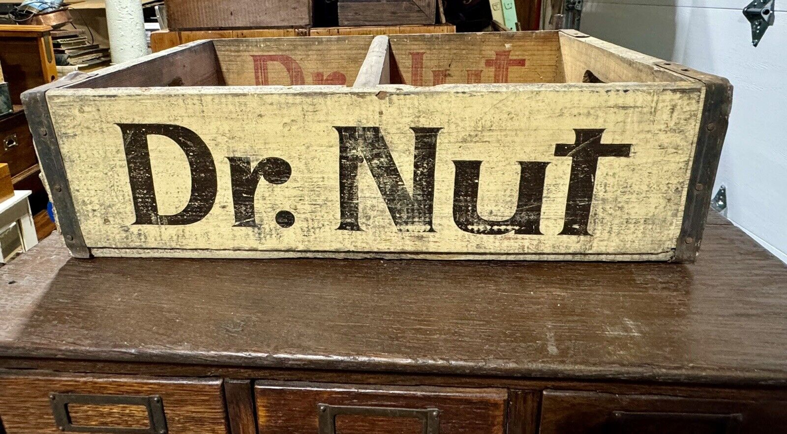 Vintager  Dr Nut (Soft / Soda drink ) Wood Crate Jennings Louisiana